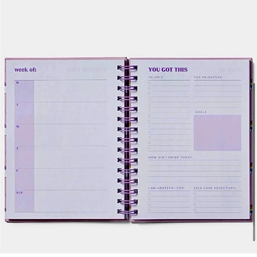 NWT- Stoney Clover Lane Rainbow Weekly Planner